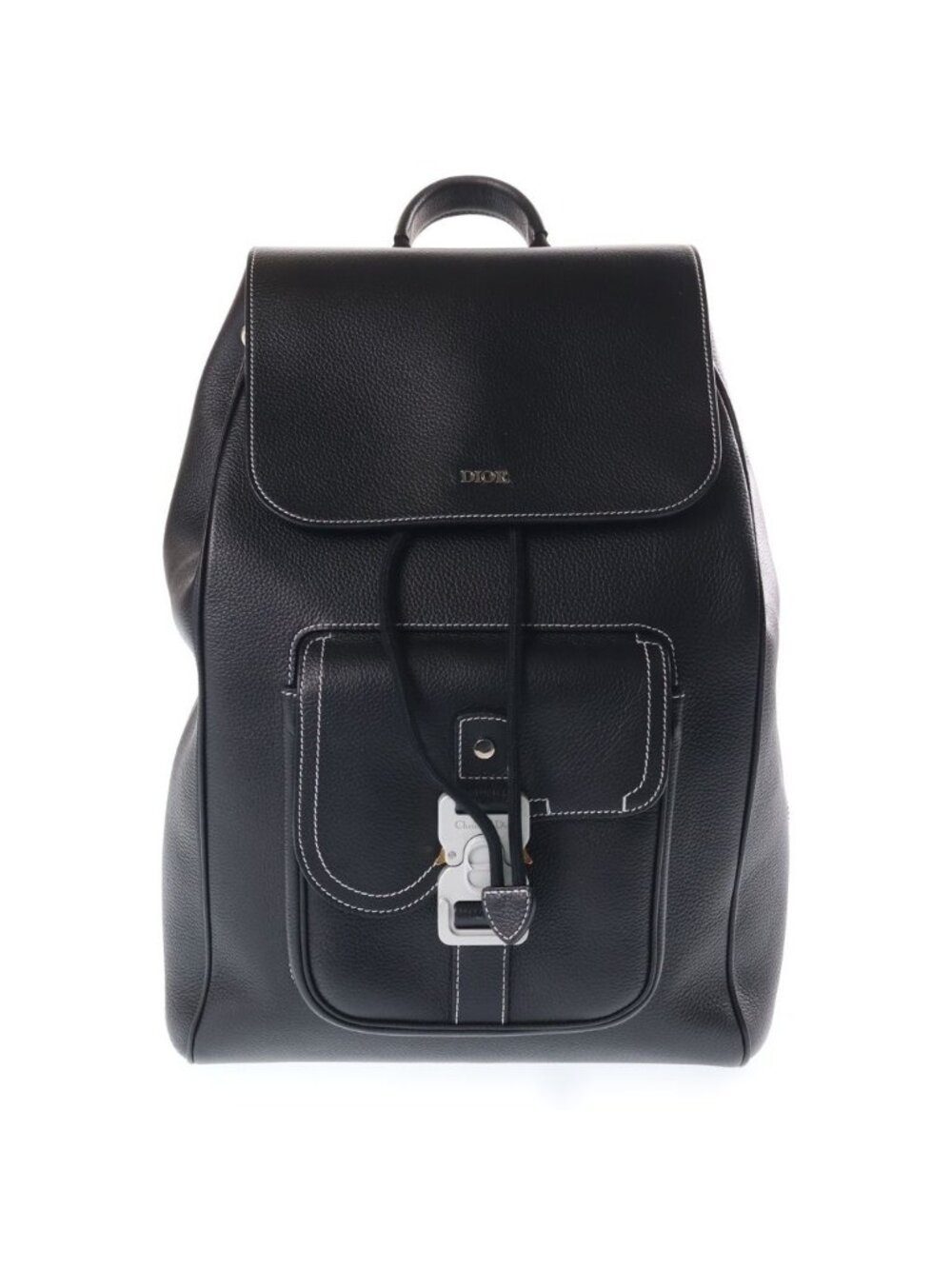 Dior Saddle Backpack Leather Black